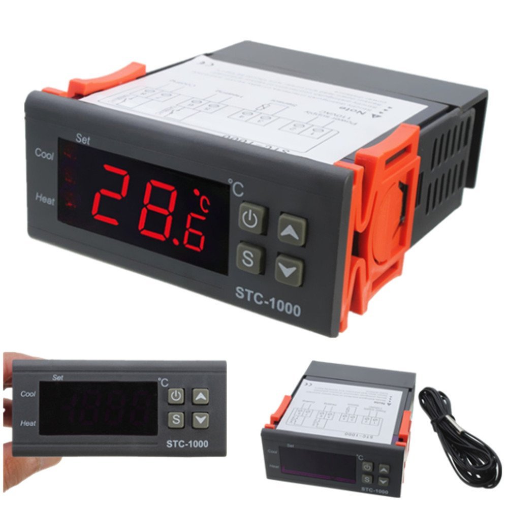 12V//24V//110V//220V STC-1000 Digital Temperature Controller Thermostat w//NTC NEW