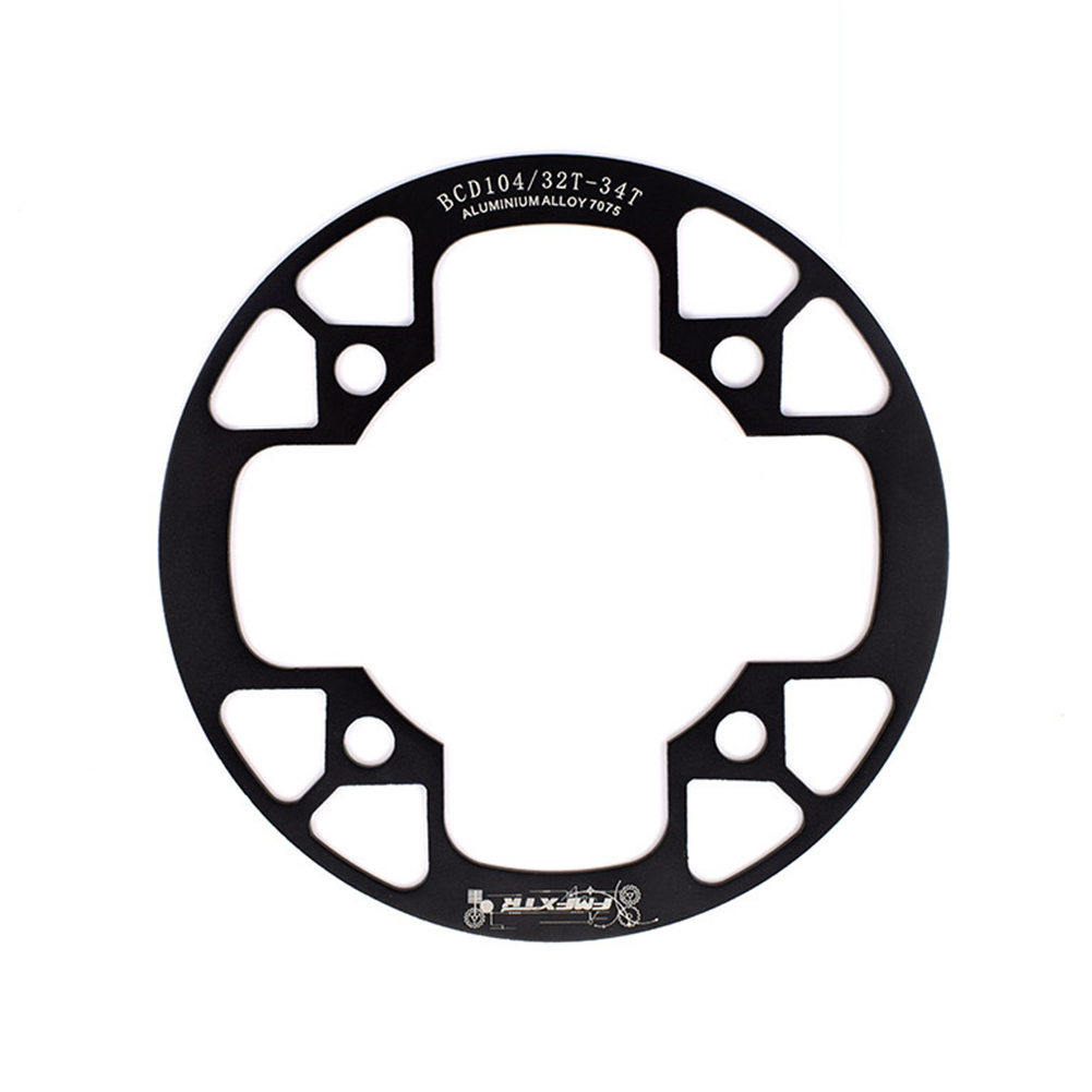 104bcd Mtb Bicycle Chain Wheel Protection Cover Bicycle Protection Plate Guard Bike Crankset Full Protection Plate 32-34t Black