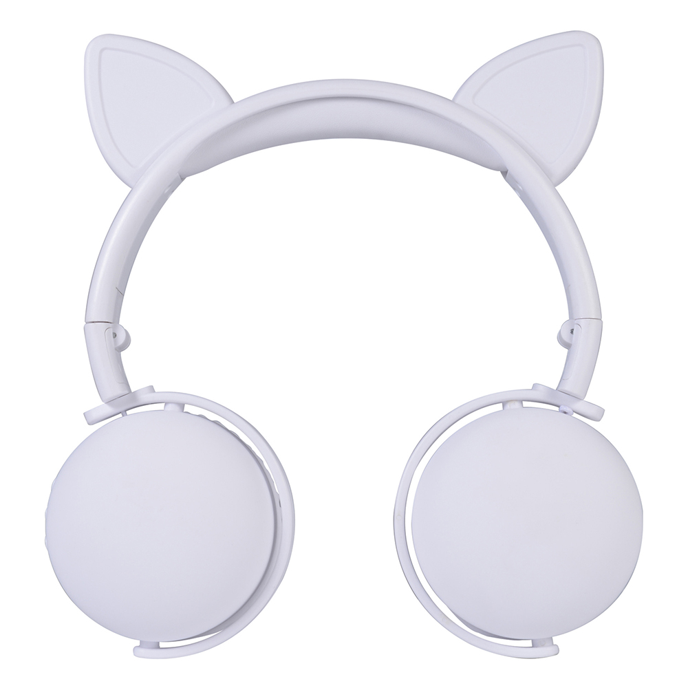 Bluetooth 5.0 Headphone Cute Cat Ears Wireless Folding Earphones Stereo