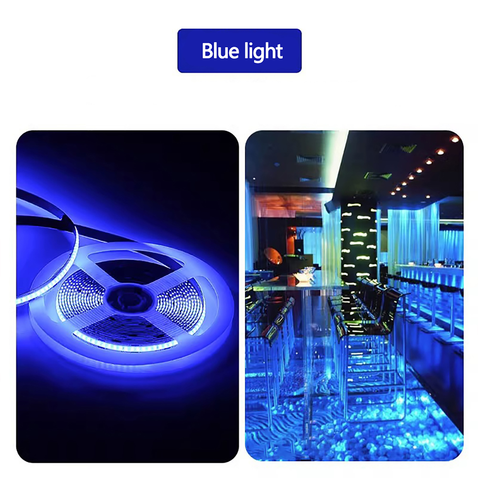 0.9w 5 Meter LED COB Strip Lights With Strong Adhesive Super Bright Energy Saving High Density Linear Lighting Under Cabinet Lights