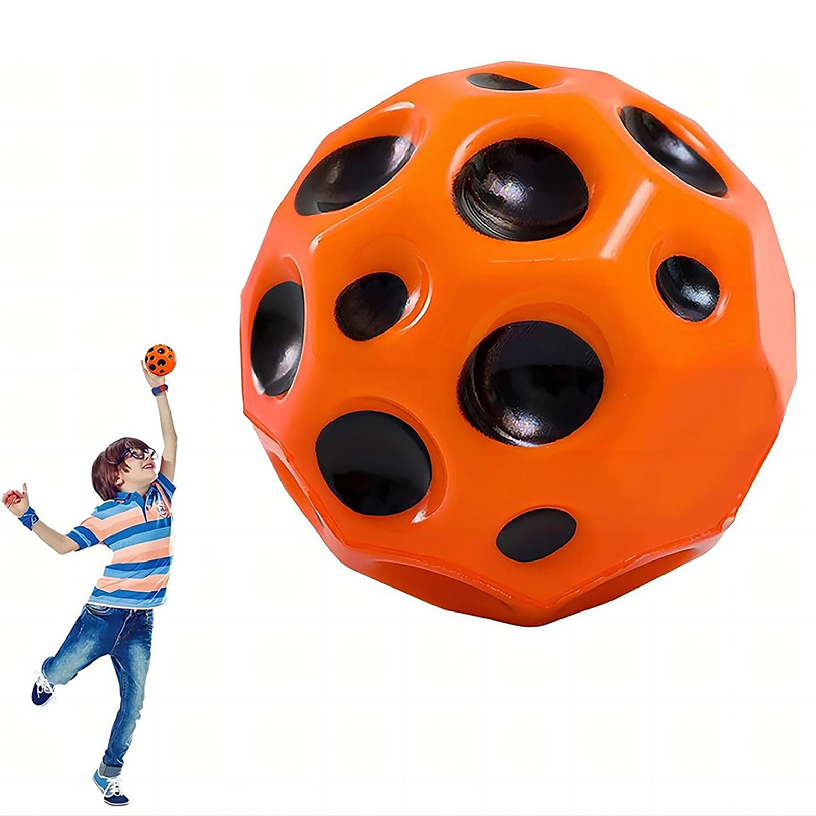 1 / 2 / 3 PCS Ultra-high Bouncing Elastic Lightweight PU Balls Sensory Ball For Kids Athletes Sport Training