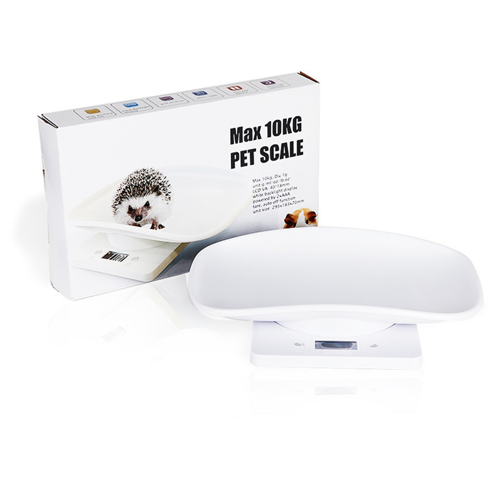 10kg Electronic Scale High Precision Dog Cat Animal Pet Electronic Balance New-Born Weighing Tools With Tray