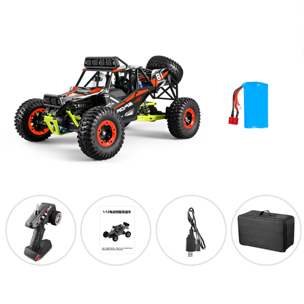 1:12 Off-road Drift Remote  Control  Car  Toy 540 Brush Motor 2.4g Four-wheel Drive High-speed 7.4v Powerful Batteries Vehicle Model