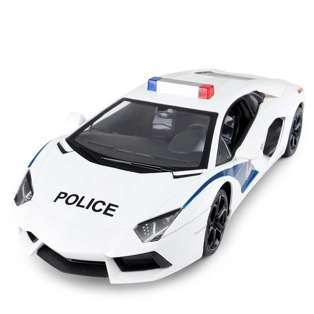 1:14 Scale Q7 Police Remote Control Car Drift Large Electric Police Car Model Toy with Sound Light for Children