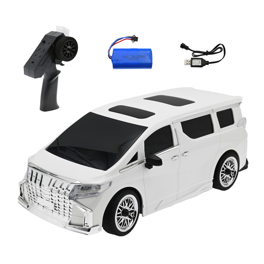 1:16 Mn-68 Full Scale 2.4g RC Car Rear Drive Drift USB Rechargeable RC Car Model Toys Black 3 Batteries