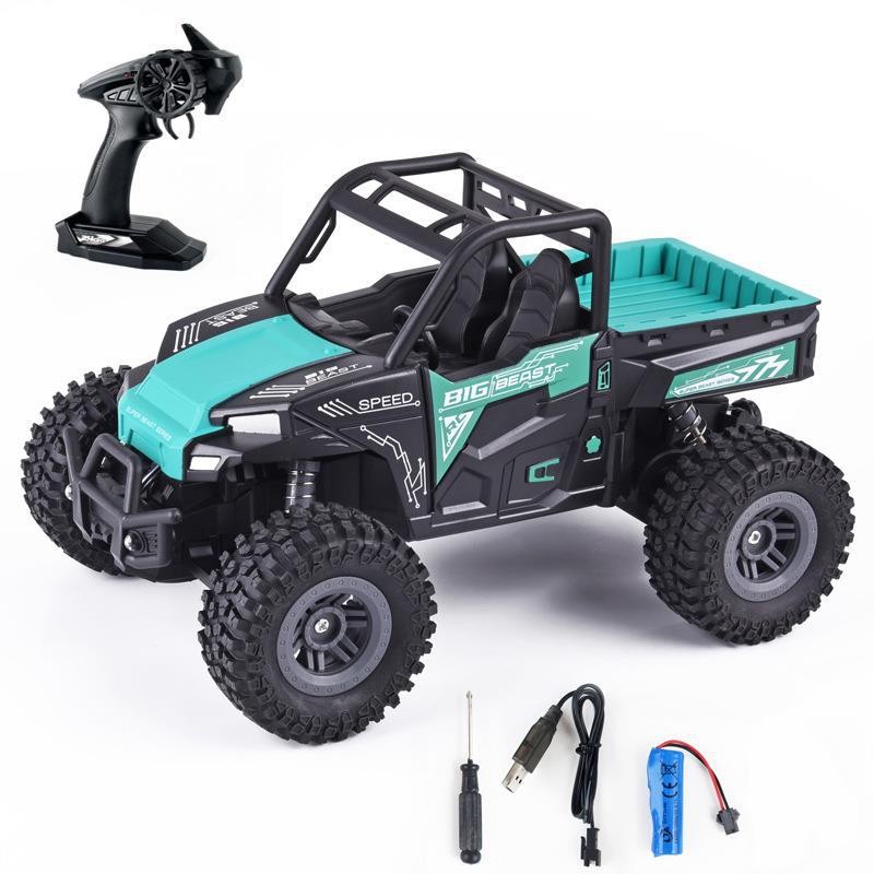 1:18 Stunt Drift Car 2.4ghz Electric Remote Control Car Rechargeable Climbing Off-road Vehicle Toys Green