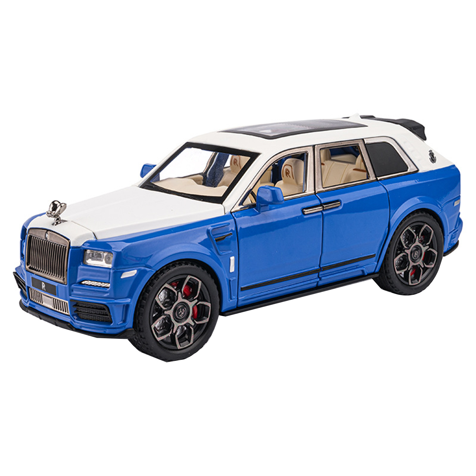 1:22 Mansory Cullinan Alloy Pull Back Car Diecast Simulation Car Model with Sound Light