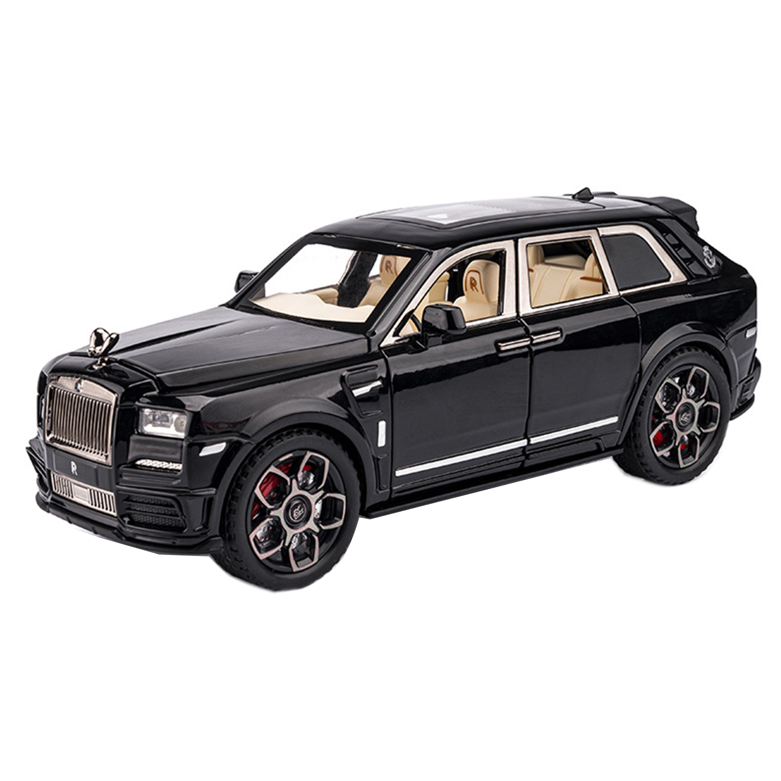 1:22 Mansory Cullinan Alloy Pull Back Car Diecast Simulation Car Model with Sound Light