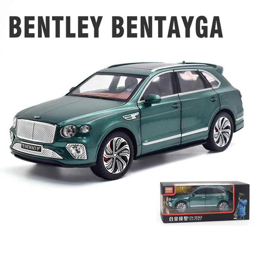 1:24 Alloy Car Model Compatible for Bentley Bentayga Simulation Pull Back Car Ornaments