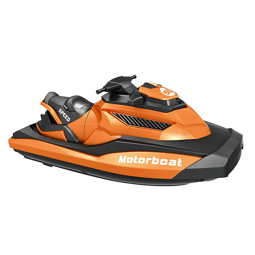 1:47 Remote Control Racing Boat High Speed 2.4G Controlled Water Boat Summer Water Play Speedboat Orange
