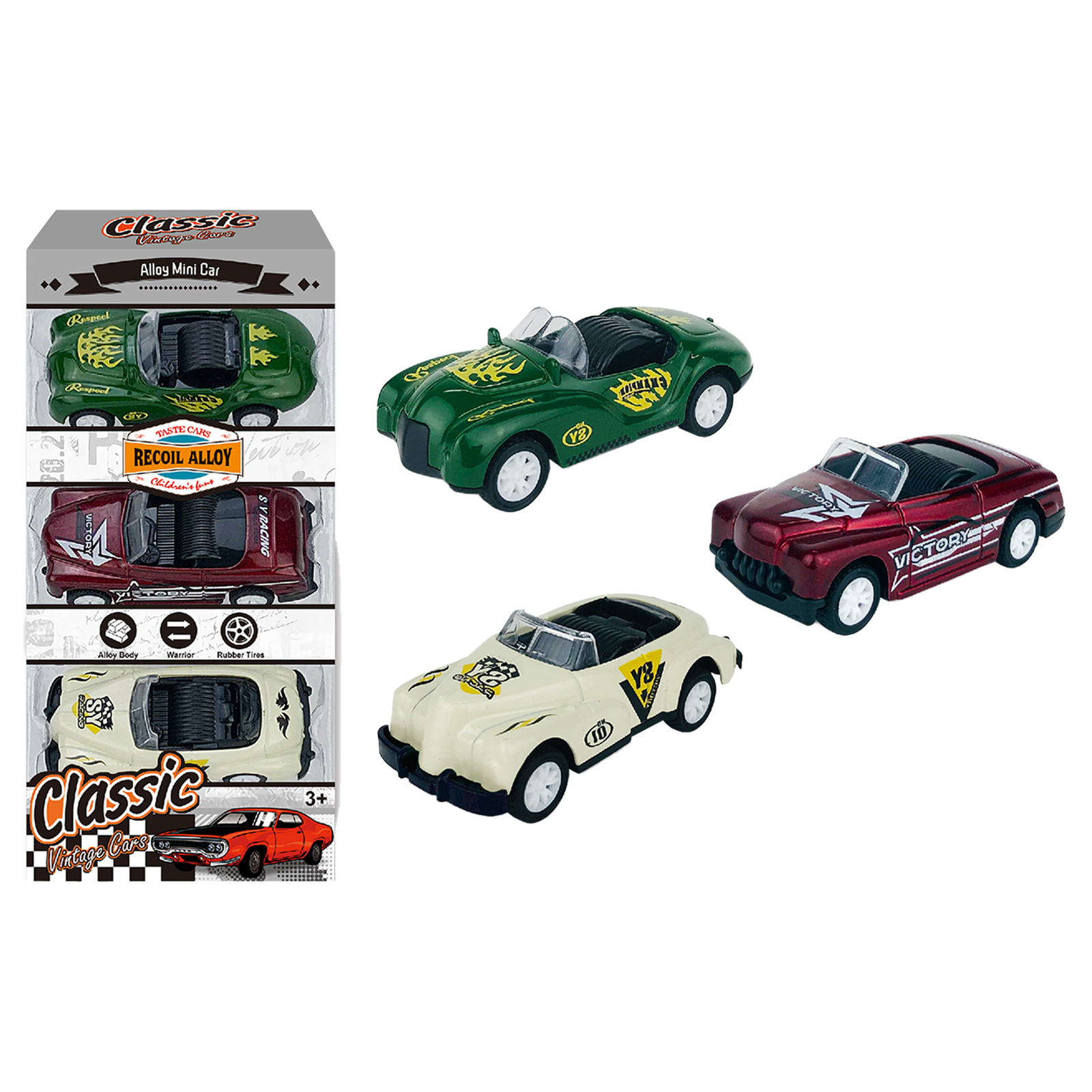 1:64 Alloy Car Model Children Simulation Pull-back Racing Car Toys For Boys Birthday Gifts Collection