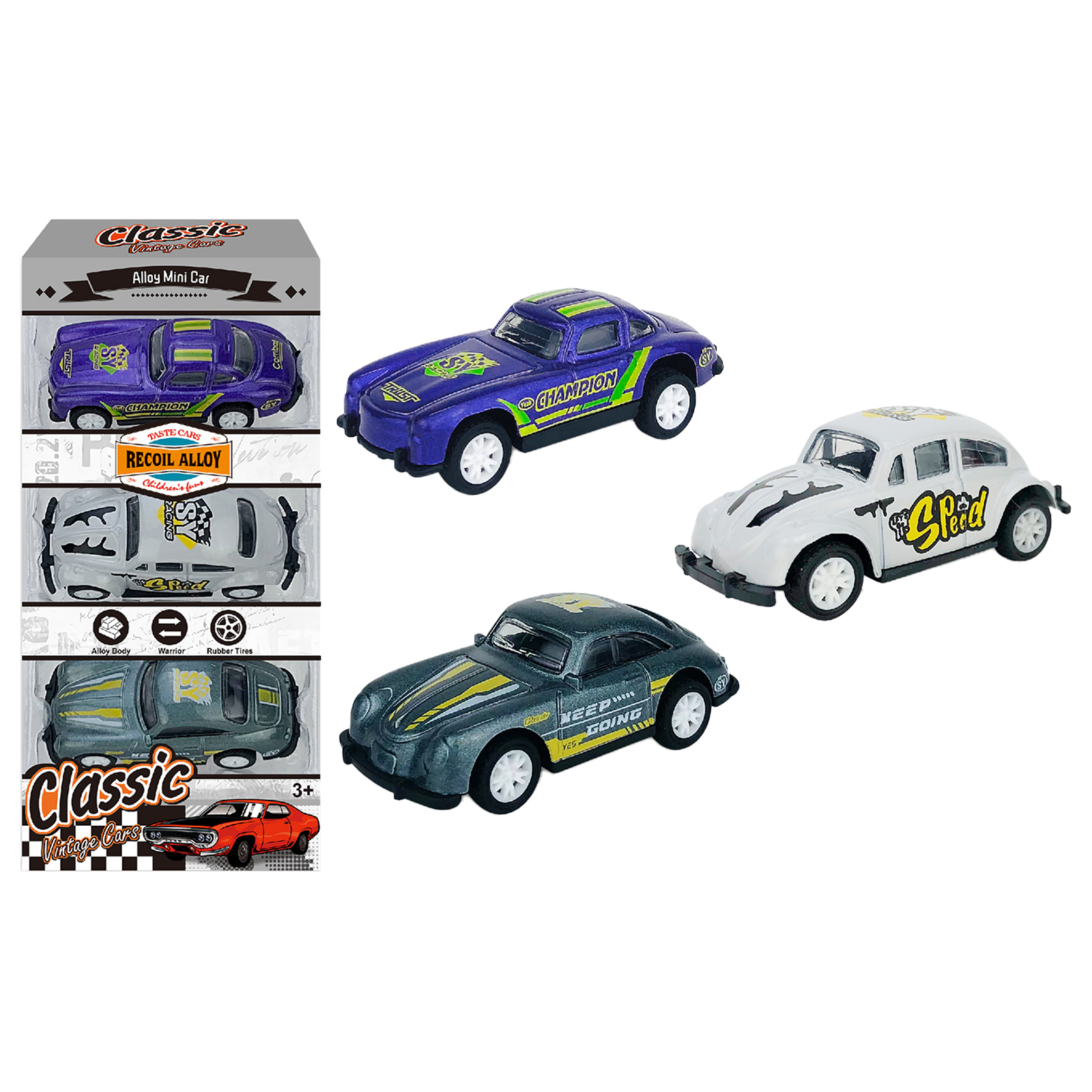 1:64 Alloy Car Model Children Simulation Pull-back Racing Car Toys For Boys Birthday Gifts Collection