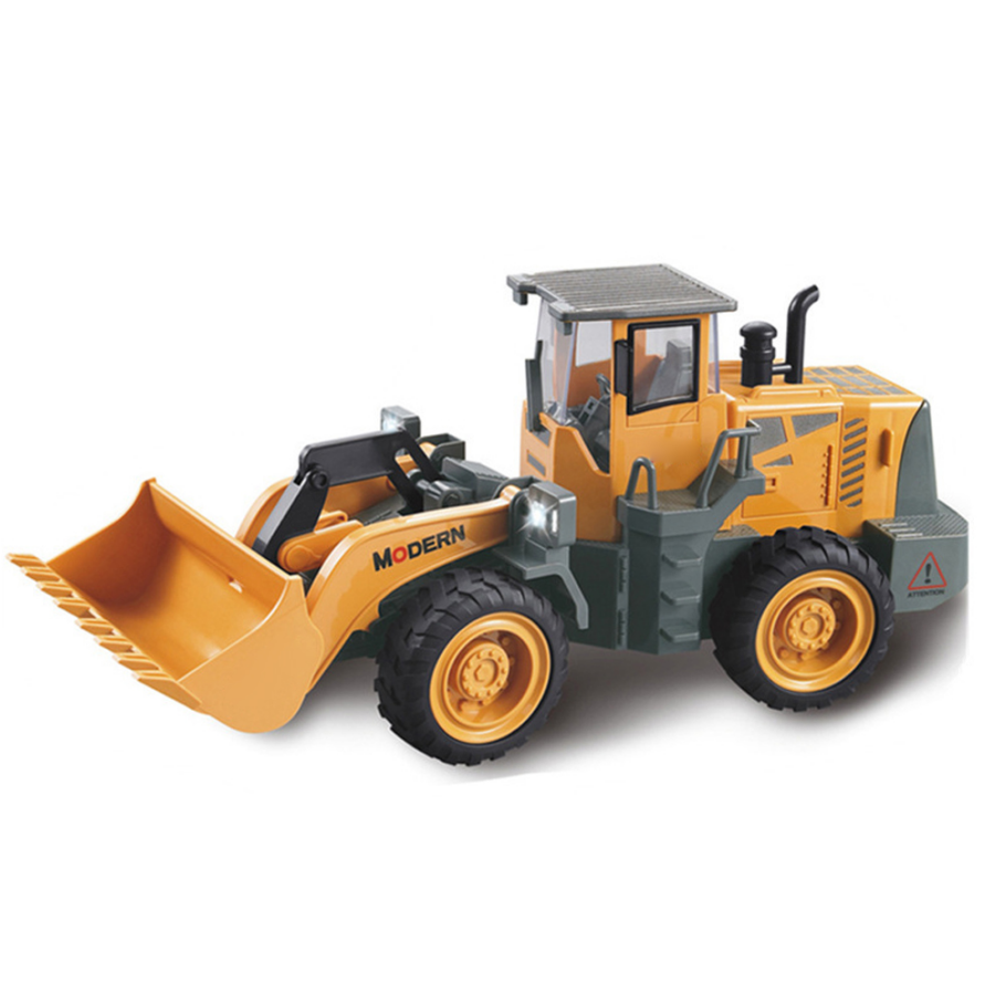 1:8 Simulation Alloy Bulldozer Model 6-channel Remote Control Engineering Vehicle Toys for Collect
