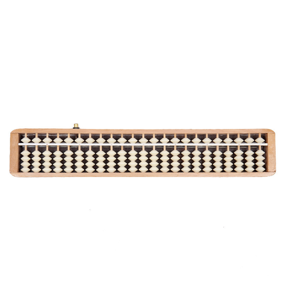 23 Column Wooden Frame Abacus One-key Reset Math Arithmetic Counting Tools for Bank Accounting Students