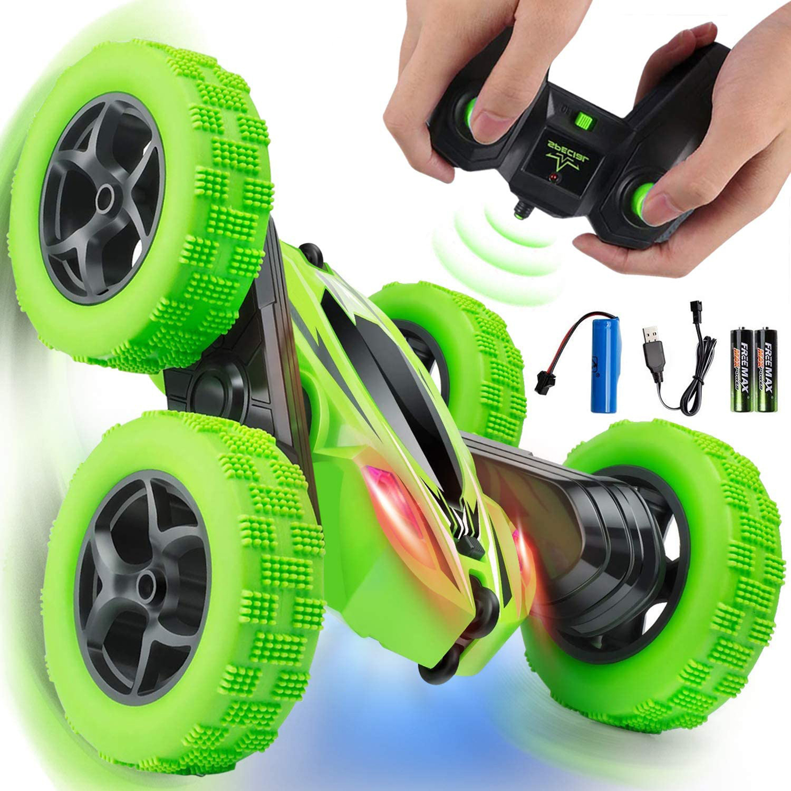 2.4G Remote Control Stunt Car Double-sided 360 Degree Tumbling RC Car Model Toys For Children Birthday Christmas Gifts