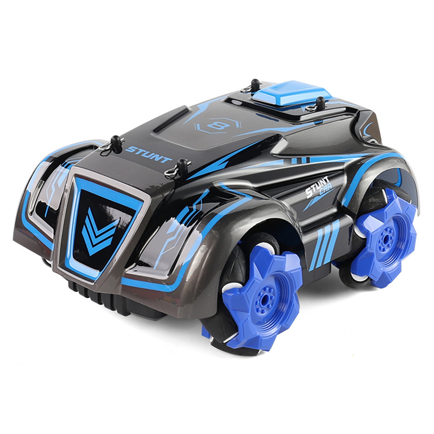 2.4G Remote Control Stunt Car with Music Light 360 Degree Rotation Drift Vehicle Toys