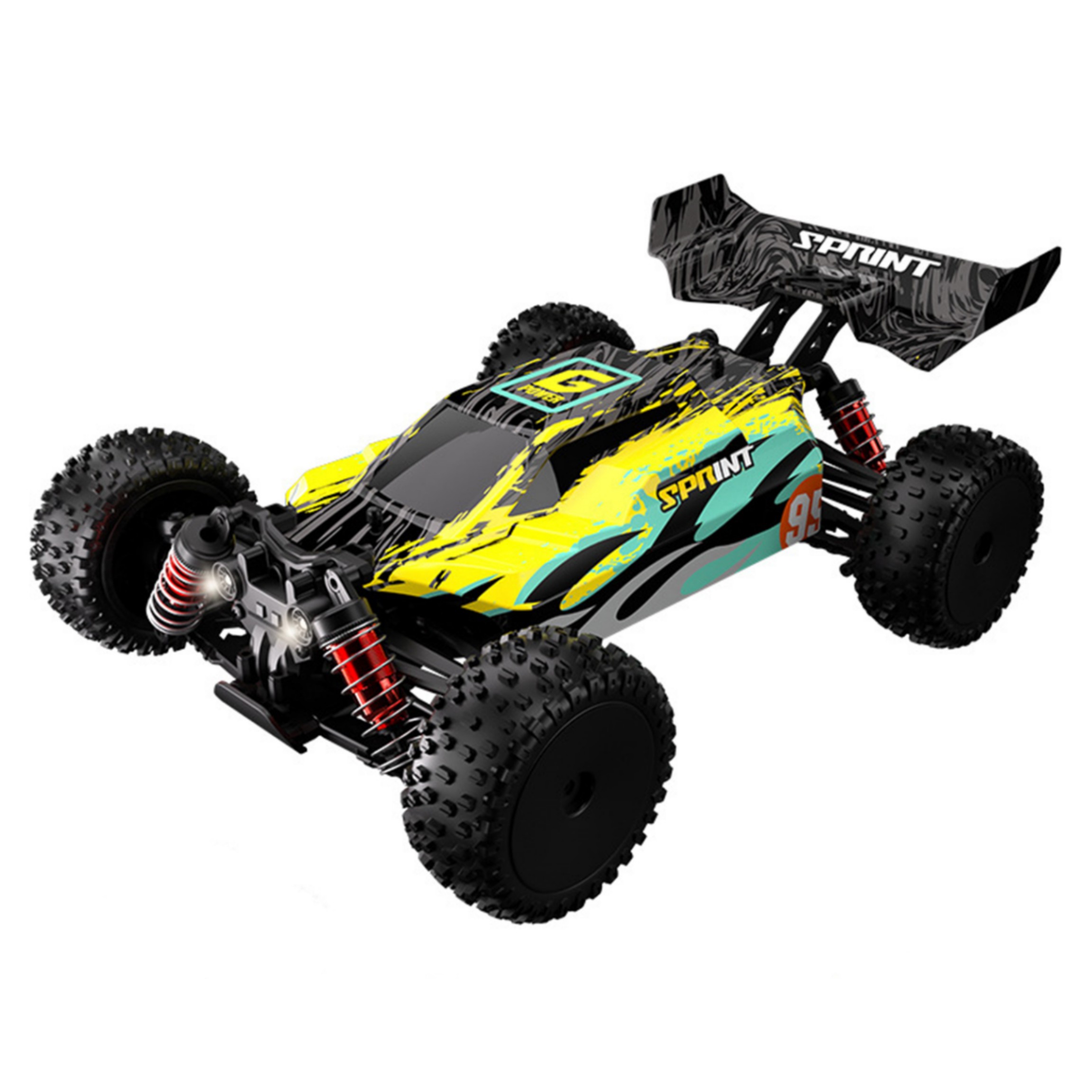 2.4G Remote Control Car 1:16 Full-scale 4WD Off-road Vehicle 36km/h High Speed Racing Car Model Toys G169 Green