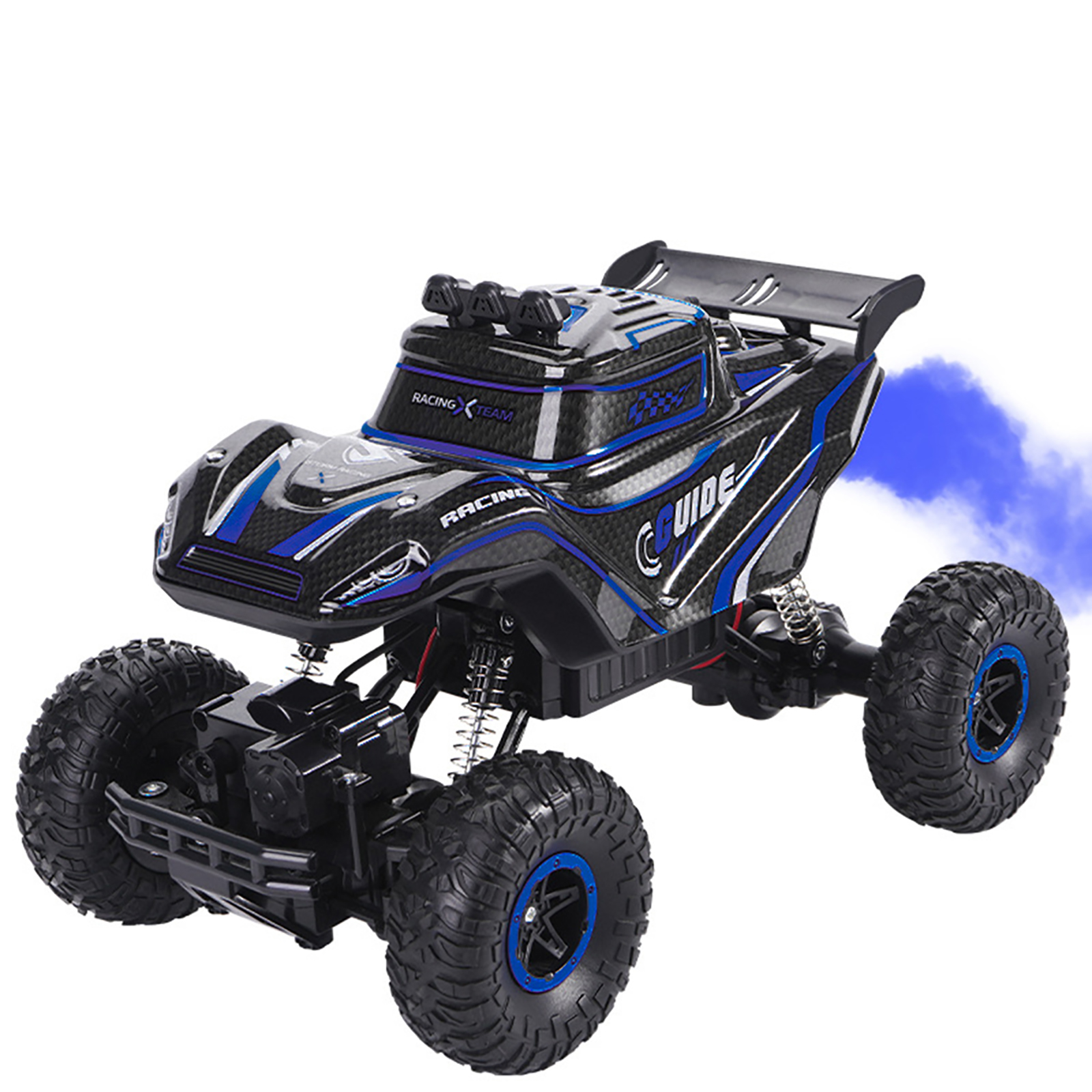 2.4GHz Remote Control Climbing Car with Light Spray 4WD Rechargeable Eletric Off-road Vehicle Toys