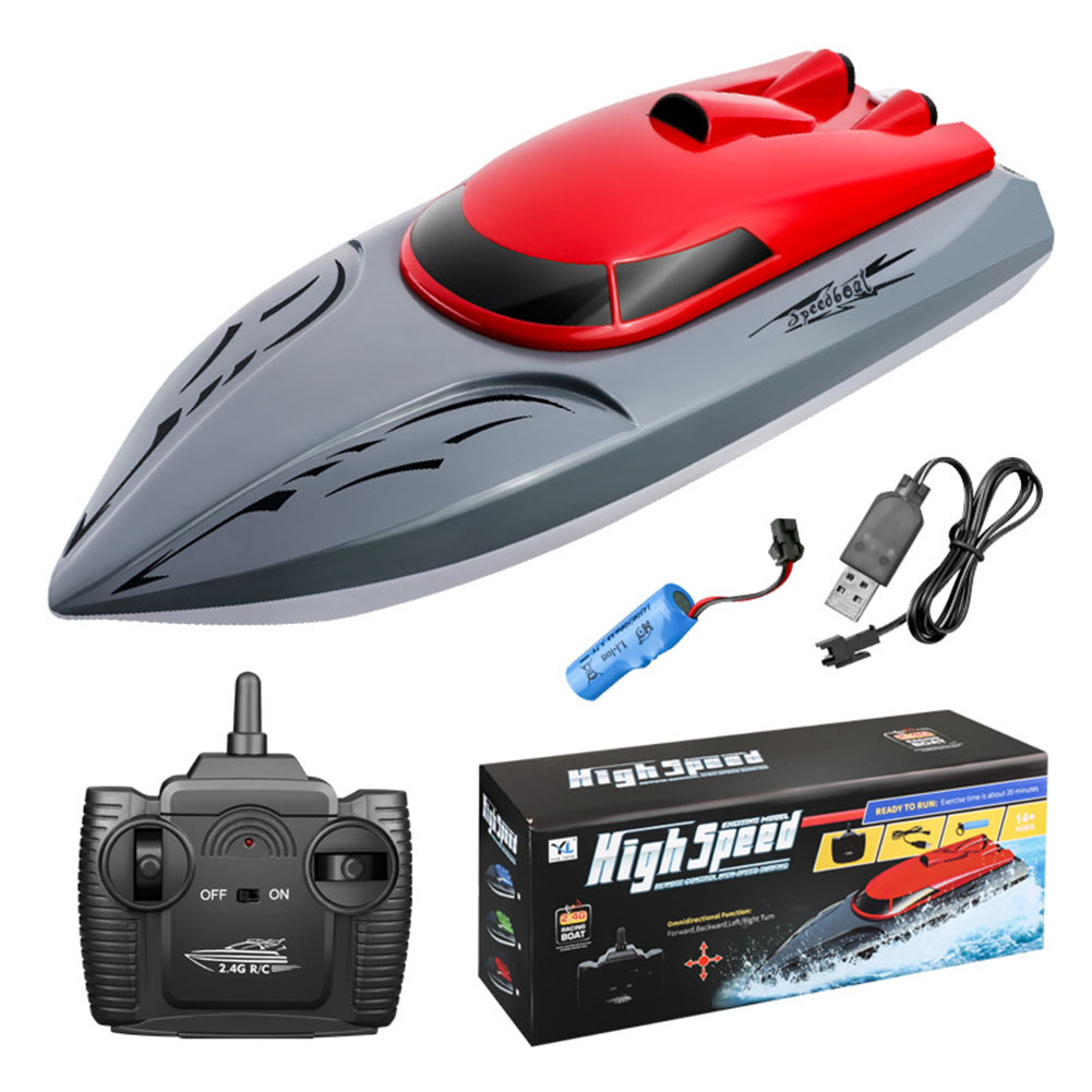 2.4g Remote Control High-speed Boat Rechargeable Long Battery Life Speedboat Children Racing RC Boat