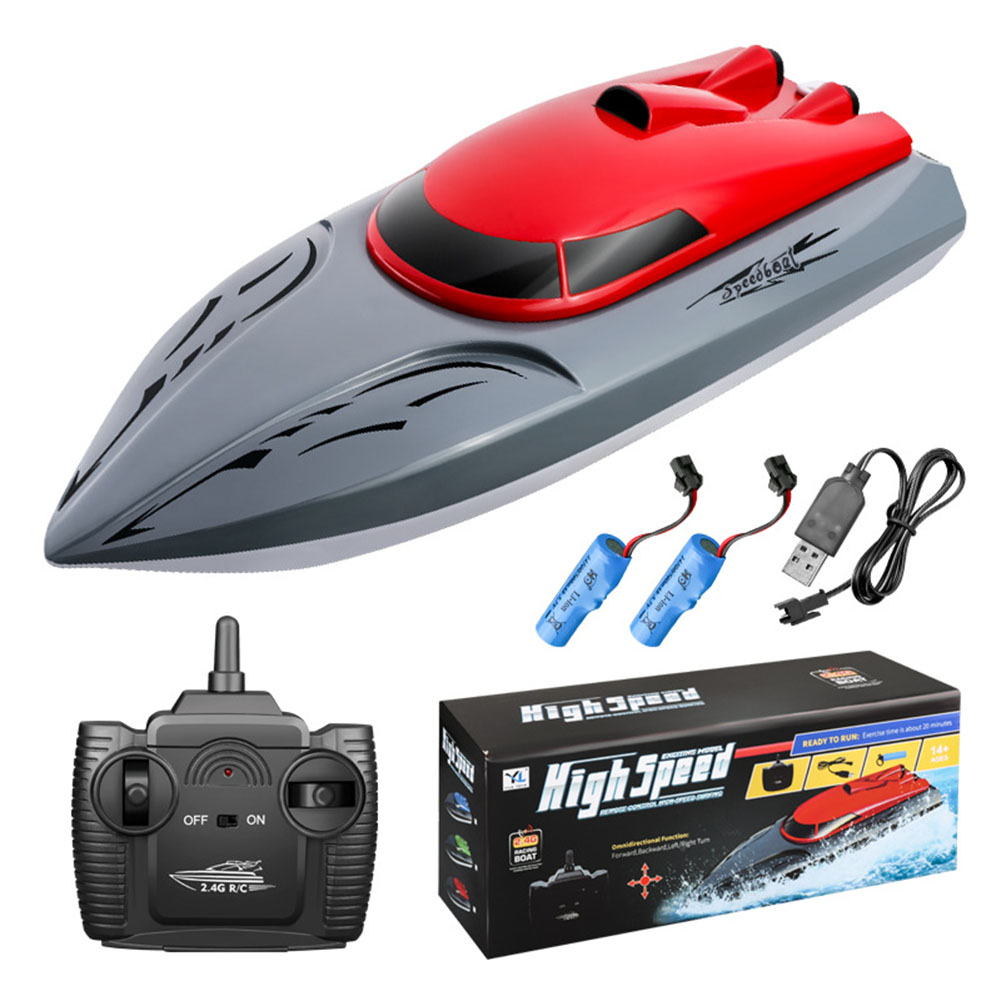 2.4g Remote Control High-speed Boat Rechargeable Long Battery Life Speedboat Children Racing RC Boat
