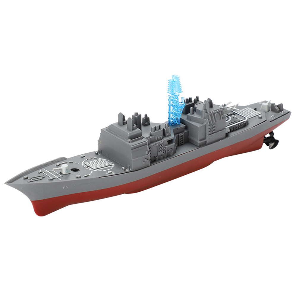 2.4g Remote Control Ship Simulation High-speed Warship Electric Mini Battleship Water Toy For Kids Gifts