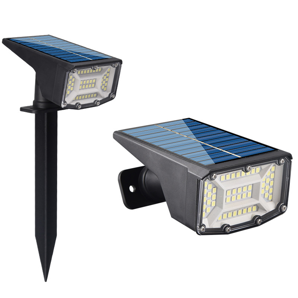 2pcs Outdoor Solar Spotlight Waterproof Super Bright Garden Light for Walkway Courtyard Garden Driveway