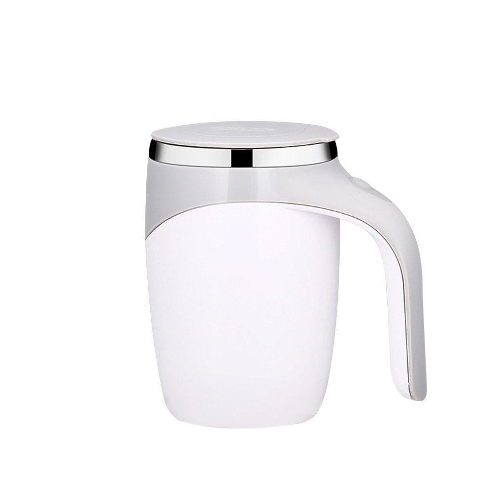 380ml Portable Automatic Magnetic Stirring Coffee Mug 304 Stainless Steel Electric Mixing Cup Mixing Coffee Tumbler
