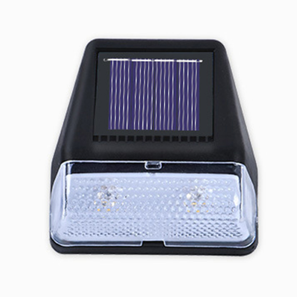 4 Pack Led Solar Deck Lights Outdoor Waterproof Step Lights Auto On/Off Fence Lamp For Stairs Step Railing Yard Patio