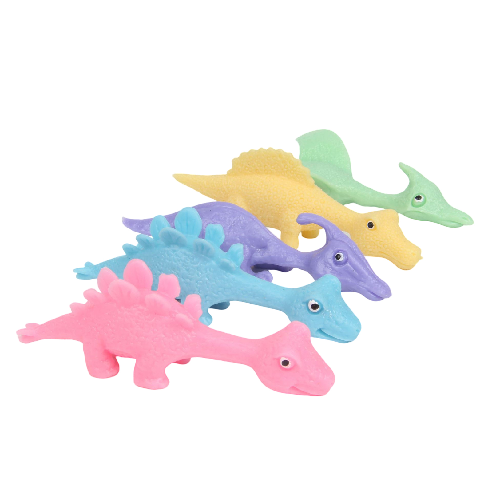 5 Pieces Finger Slingshot Animal Toys Dinosaur Slingshots Stretchable Funny Finger Toys Flying Games For Party Favor