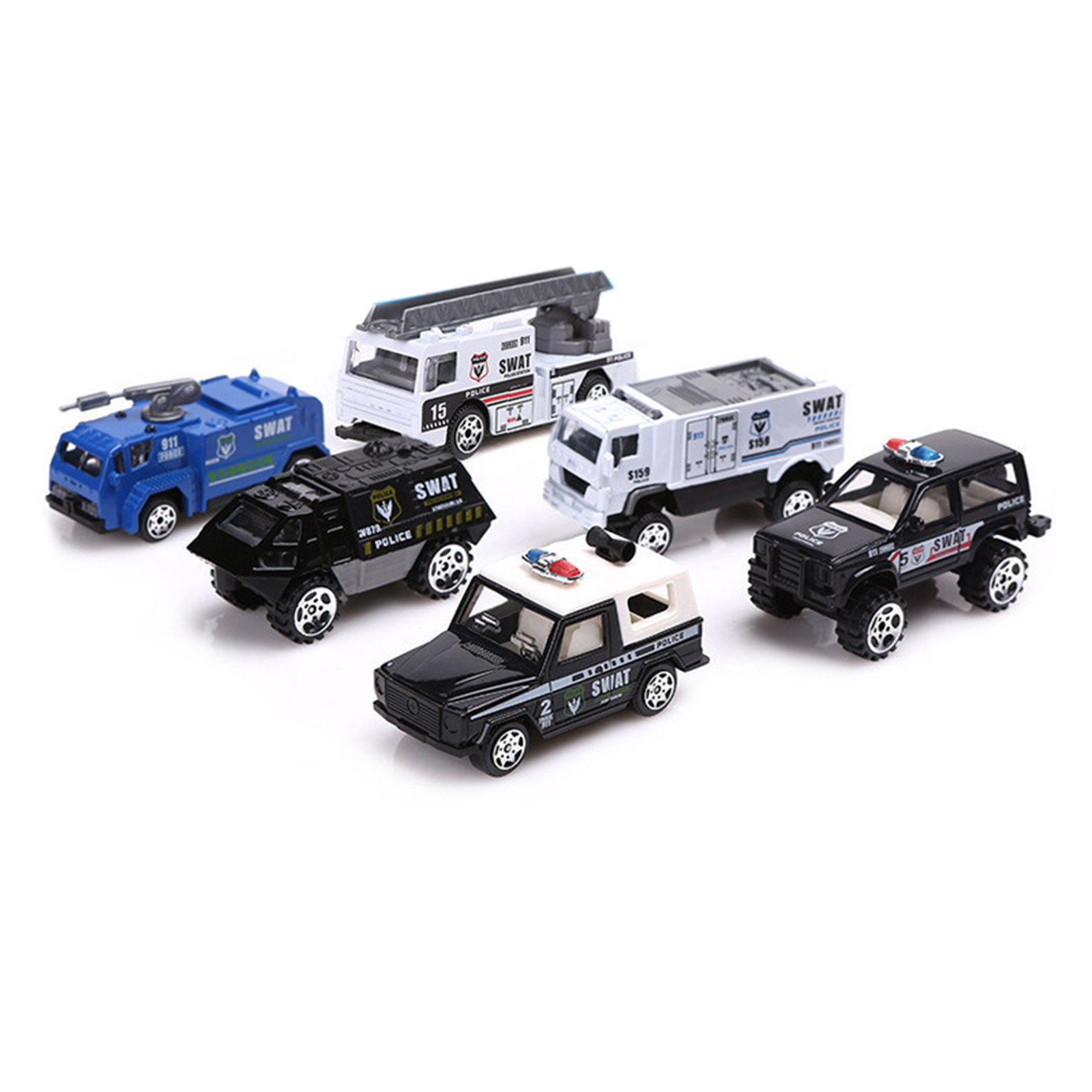 6pcs Alloy Cars Set Simulation Diecast Car Model Ornaments For Boys Girls Birthday Christmas Gifts VB8702