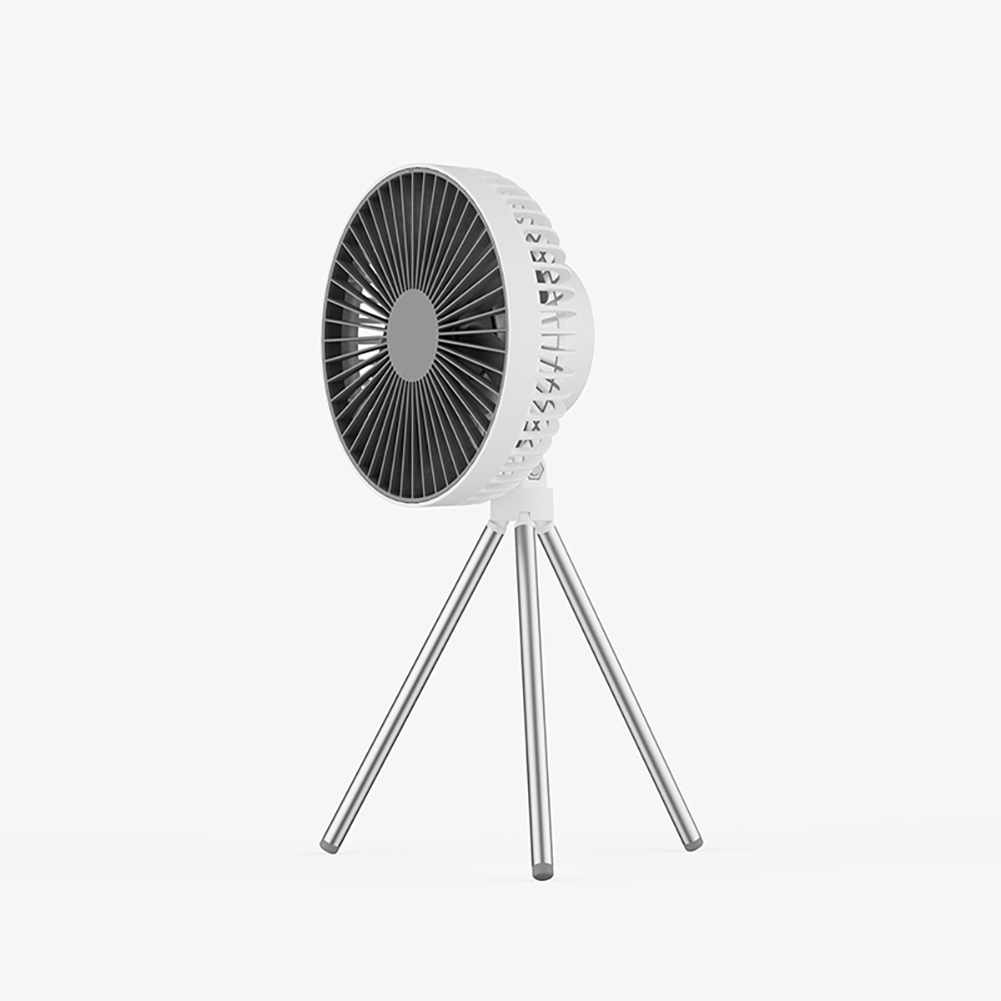 Air Cooling Fan USB Chargeable with Desk Tripod Stand with Night Light Outdoor Camping Ceiling Fan