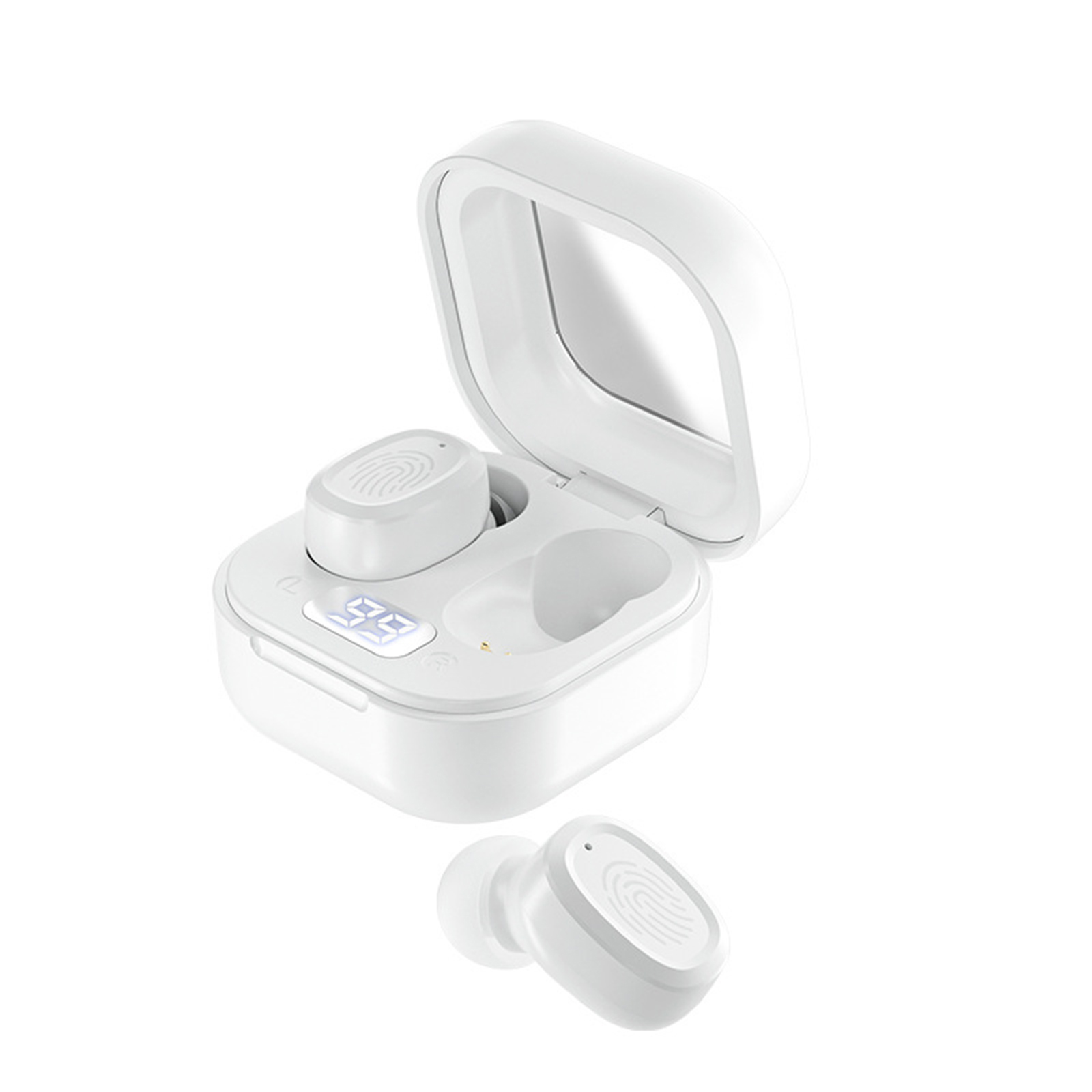 BY18 Tws Wireless Bluetooth Headphone Touch Control Noise Reduction Digital Display In-ear Sports Headset
