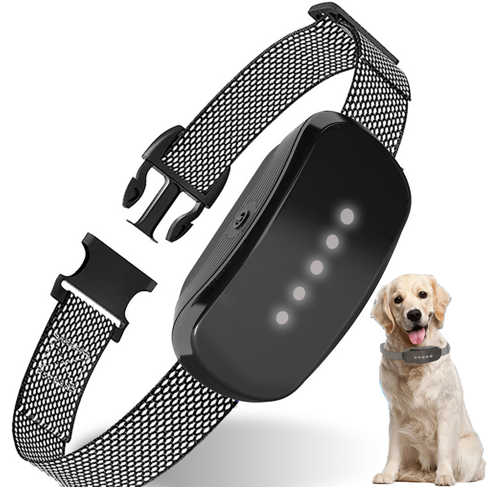 Bark Collar Rechargeable Waterproof Adjustable Sensitivity Anti Barking Control Collar Dog Training Bark Collar