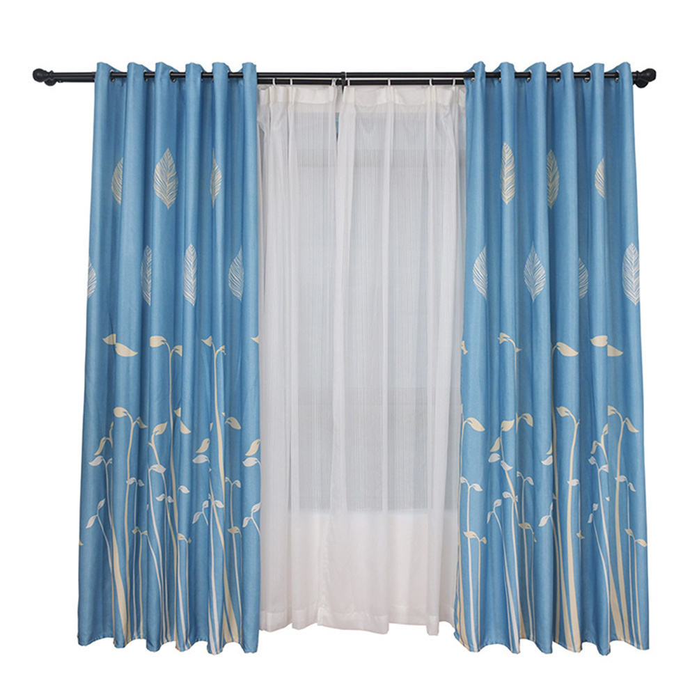 Blackout Curtain Panels For Bedroom Drapes With Hanging Holes 1*2.5m High