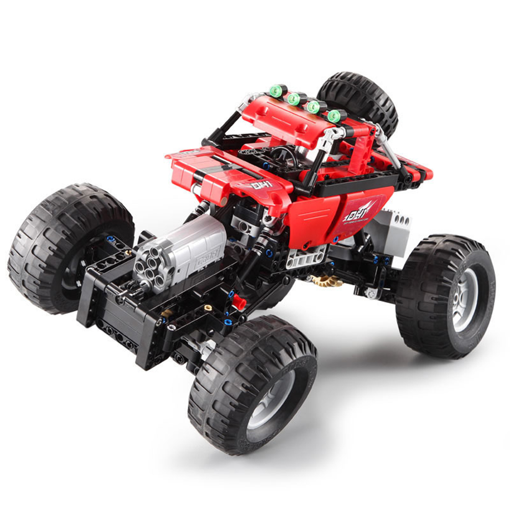Building Blocks Remote  Control  Car  Toys Suspension System + High-horsepower Motor Climbing Off-road Vehicle Model Gifts For Kids