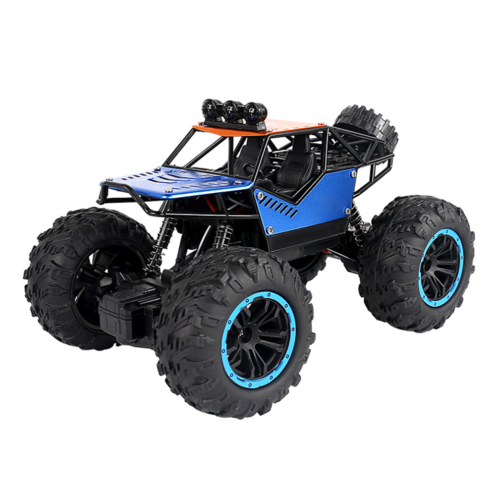 C021 RC Car With LED Light 4WD Remote Control Rock Crawler Off Road Vehicle Toys Birthday Christmas Gifts For Boys