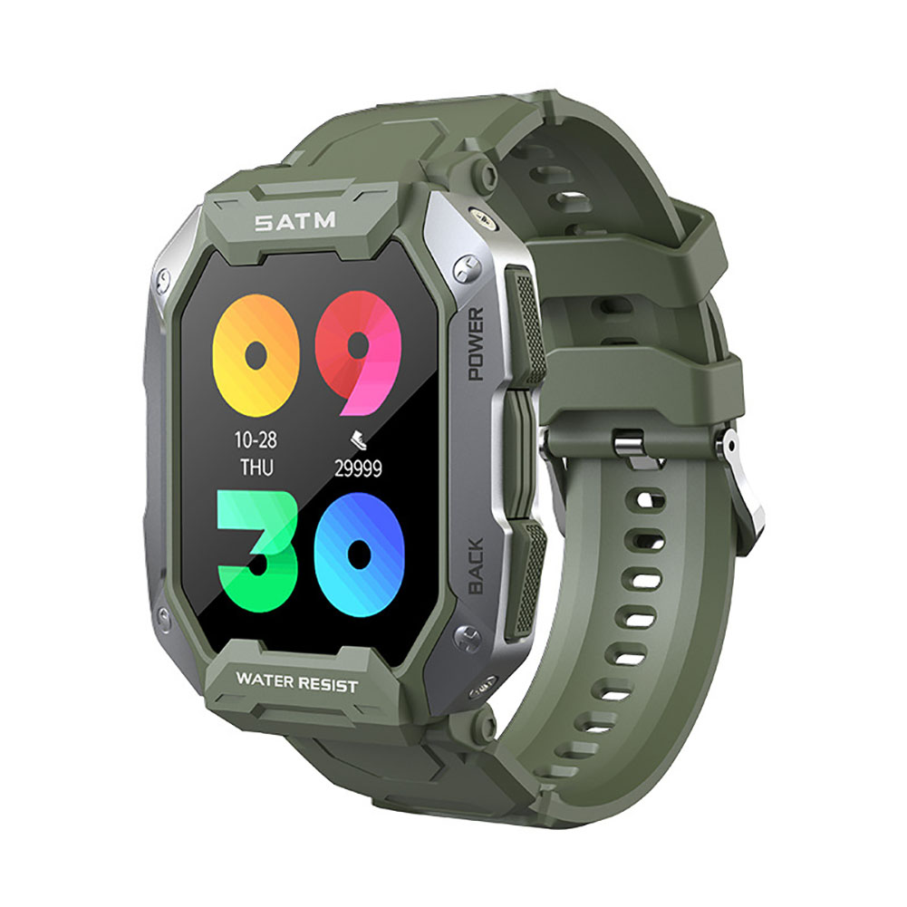 C20 1.71 inch Smart Watch IP68 Waterproof Outdoor Sports Fitness Trackers Heart Rate Blood Oxygen Monitor
