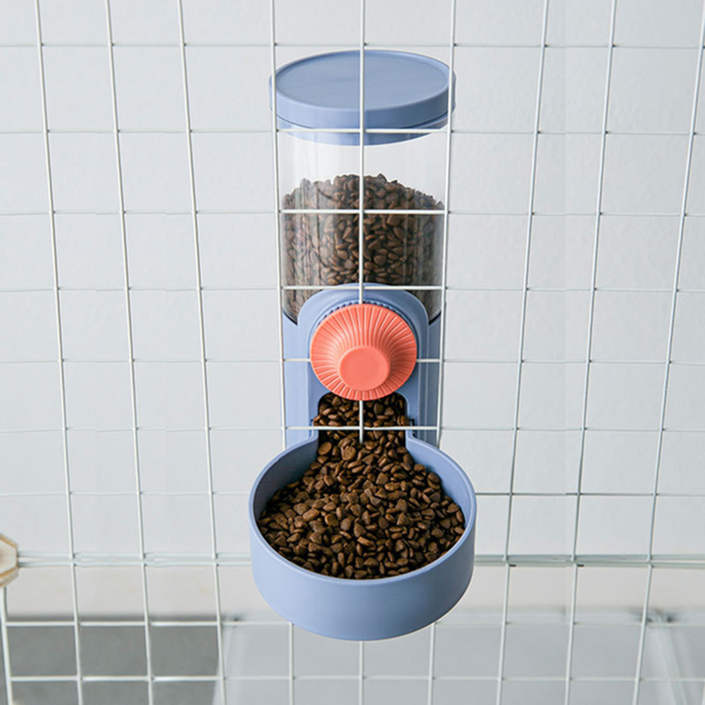 Cat Cage Hanging Automatic Feeding  Bowl Water Drinker Large Capacity 75 Degree Ramp Design Pet Supplies For Kitten Puppy Rabbit