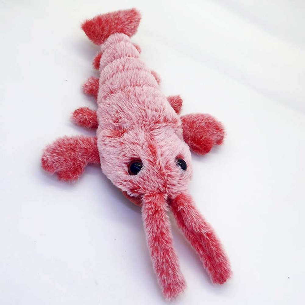 Cat Stuffed Interactive Toy Usb Charging Simulation Shrimp Pet Electric Jumping Lobster Dancing Plush Toys