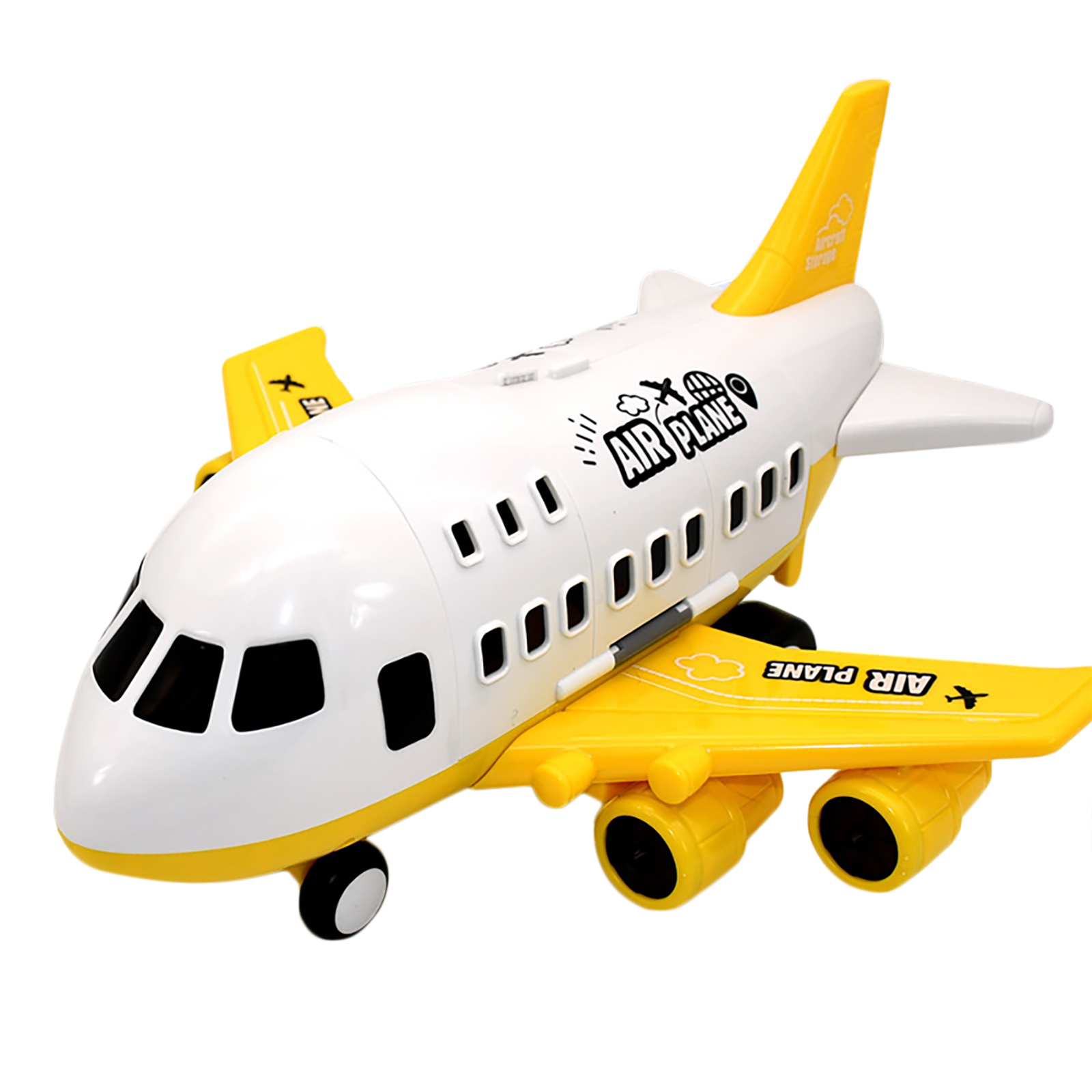 Children Airplane Model Toys Storable Inertial Alloy Car Model Ornaments Birthday Christmas Gifts For Boys