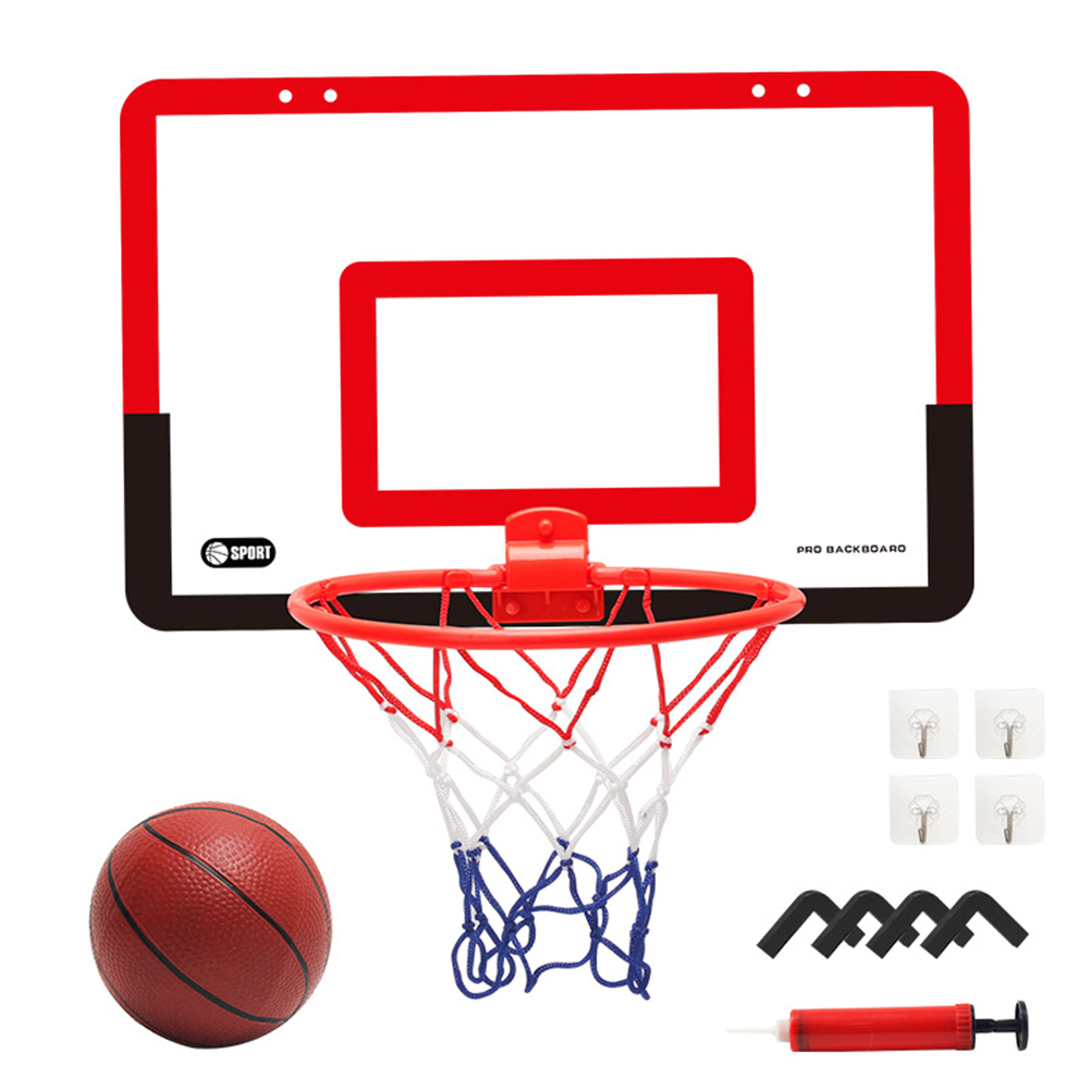 Children Basketball  Stand Indoor Hanging Wall-mounted Free Punching Mobile Shooting Frame Basketball Board Sports Toys