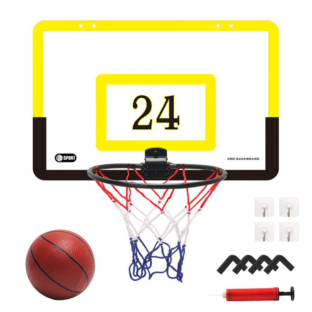 Children Basketball  Stand Indoor Hanging Wall-mounted Free Punching Mobile Shooting Frame Basketball Board Sports Toys