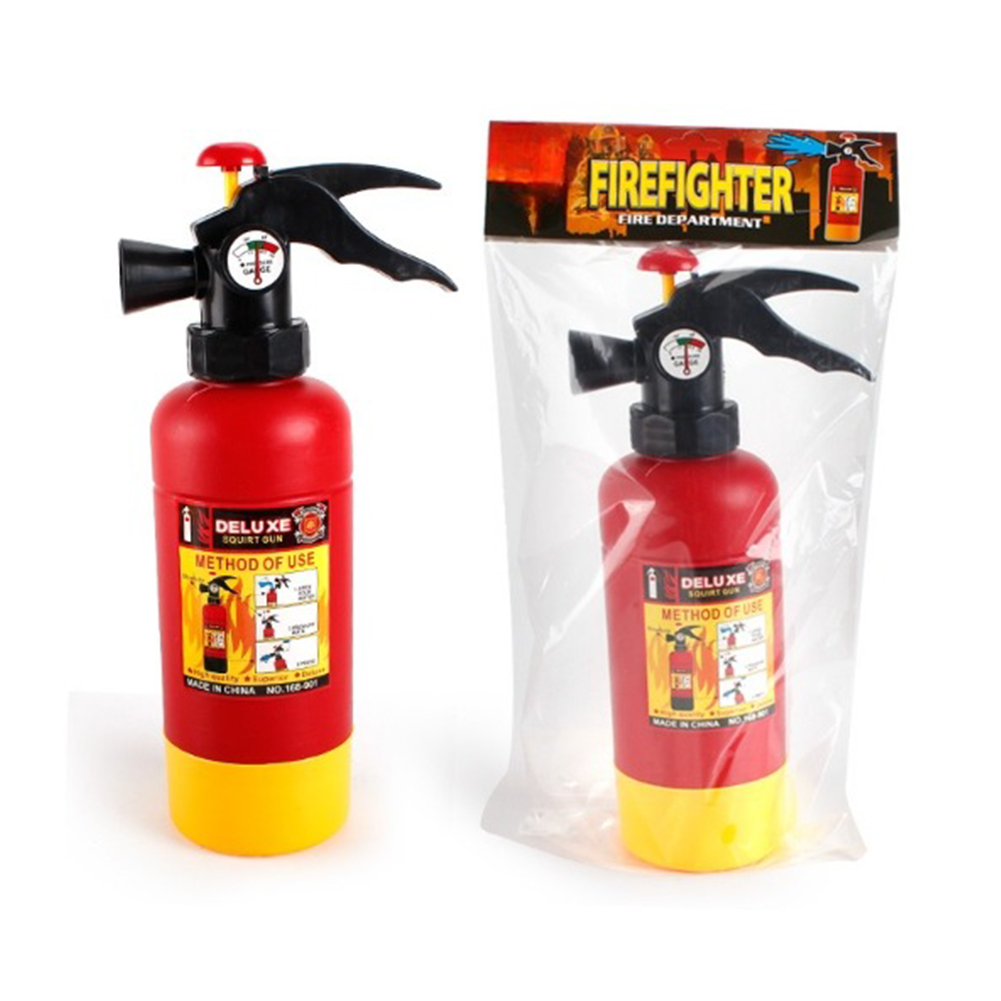 Children Summer Water Gun Fire Toys Cartoon Pull-out Fire Extinguisher Fire Backpack Water Gun Toys Gifts For Boys Girls