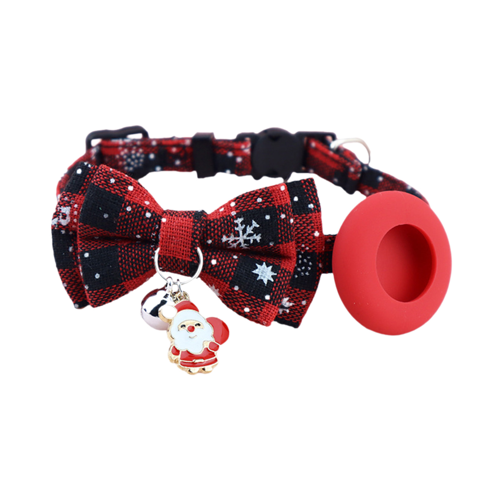 Christmas Pet Collar With Cute Bow Tie Quick-Release Buckle Pet Neck Accessories For Small Medium Large Dogs Cats