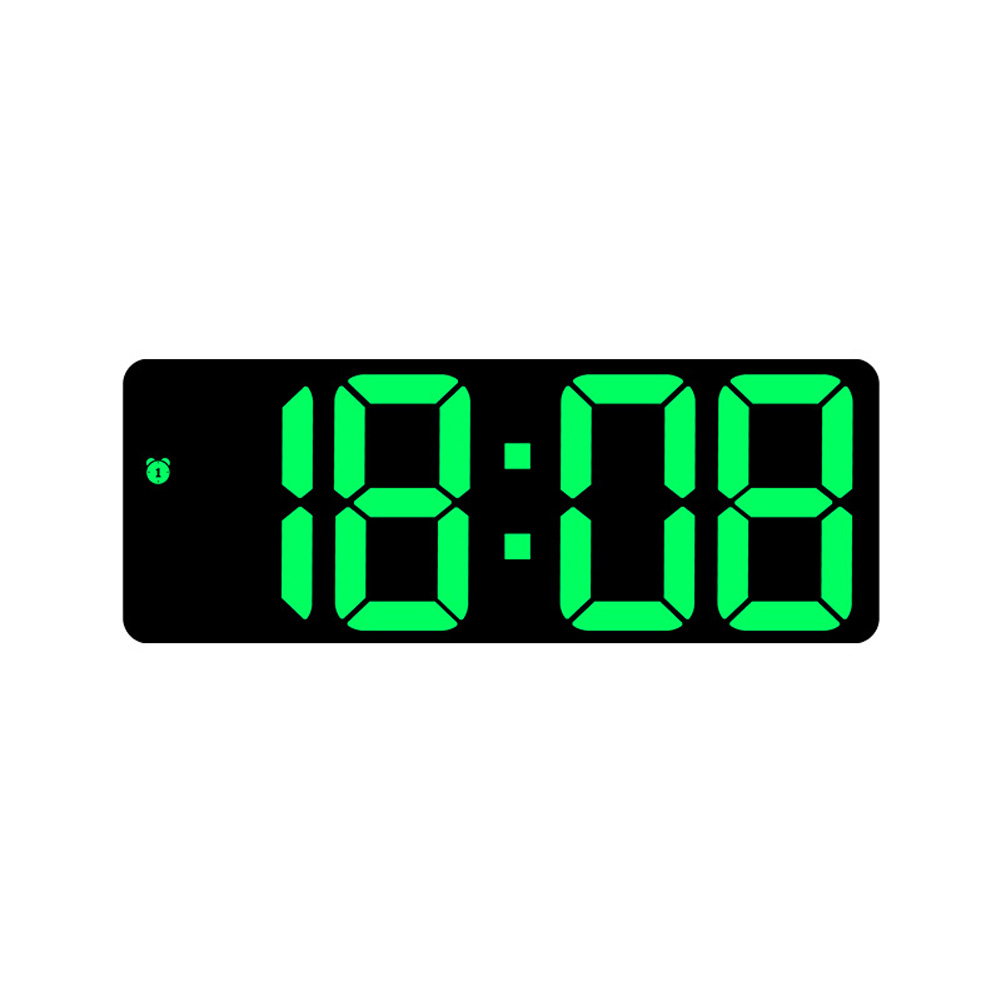 Colorful Led Electronic Alarm Clock 3 Levels Adjustable Brightness Time Date Temperature Display Large Screen Table Clocks