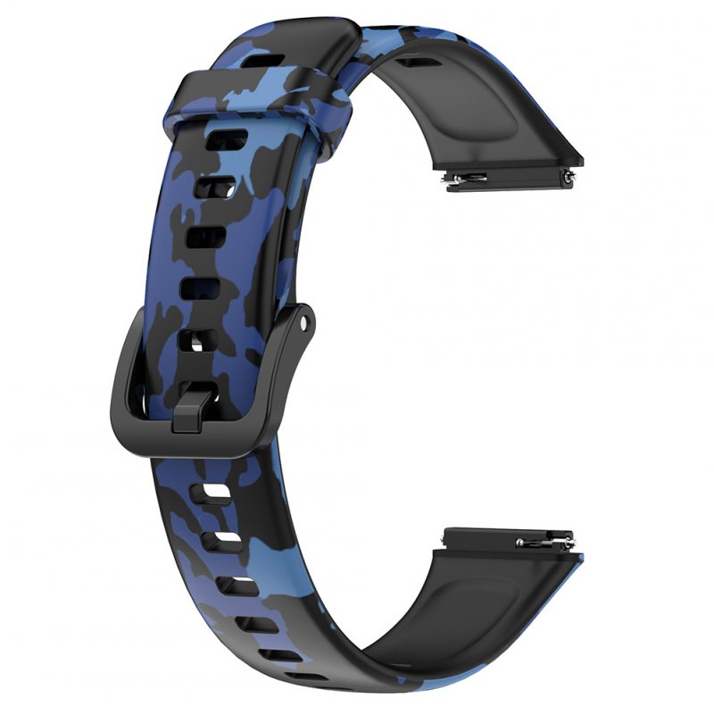 Colorful Printing Watch Strap Soft Replacement Wristband Adjustable Watchband Compatible For Huawei Band 7
