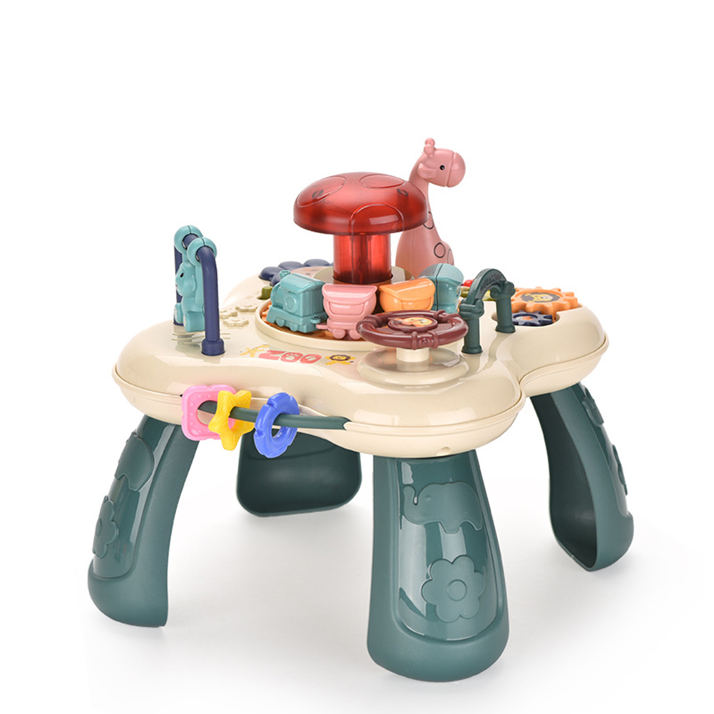 Creative Mini Animal Park Game Table Multi-functional Electric Light Music Hand Heat Drum Desktop Game Toys For Kids