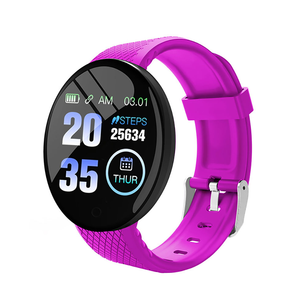 D18 1.44 Inch Sports Smart Watch Round Screen Smart Bracelet Heart Rate Blood Pressure Sleep Monitor