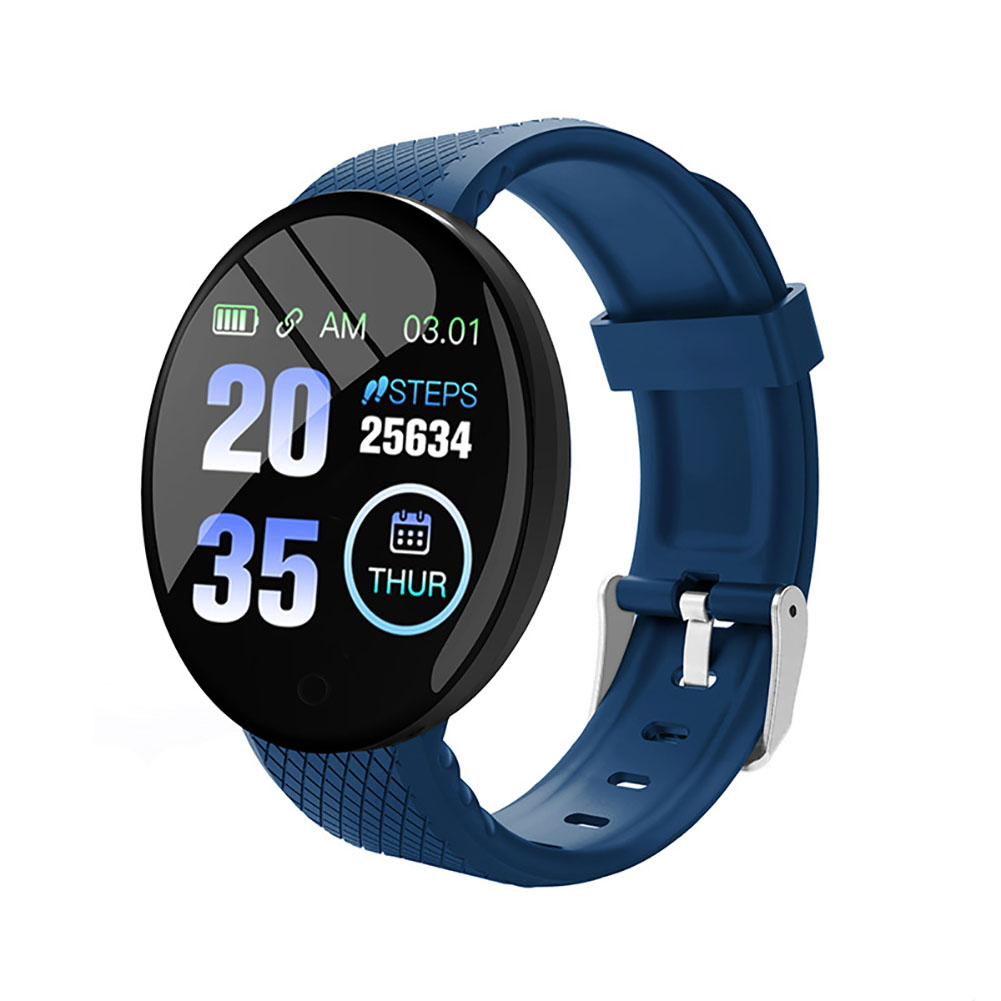 D18 1.44 Inch Sports Smart Watch Round Screen Smart Bracelet Heart Rate Blood Pressure Sleep Monitor