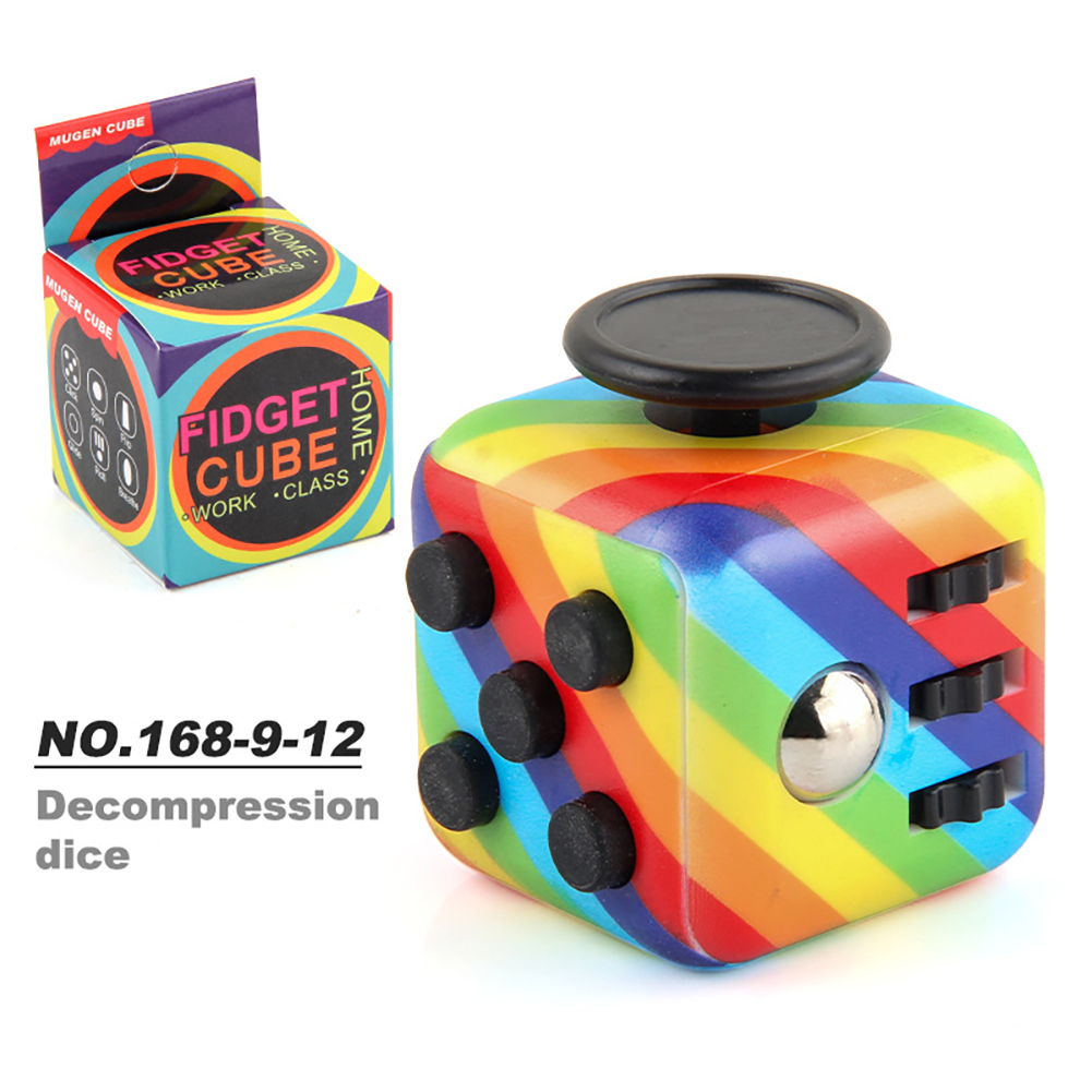 Decompression Magic Cube Stress Anxiety Relief Toys Multicolor Relaxing Cube Toys
